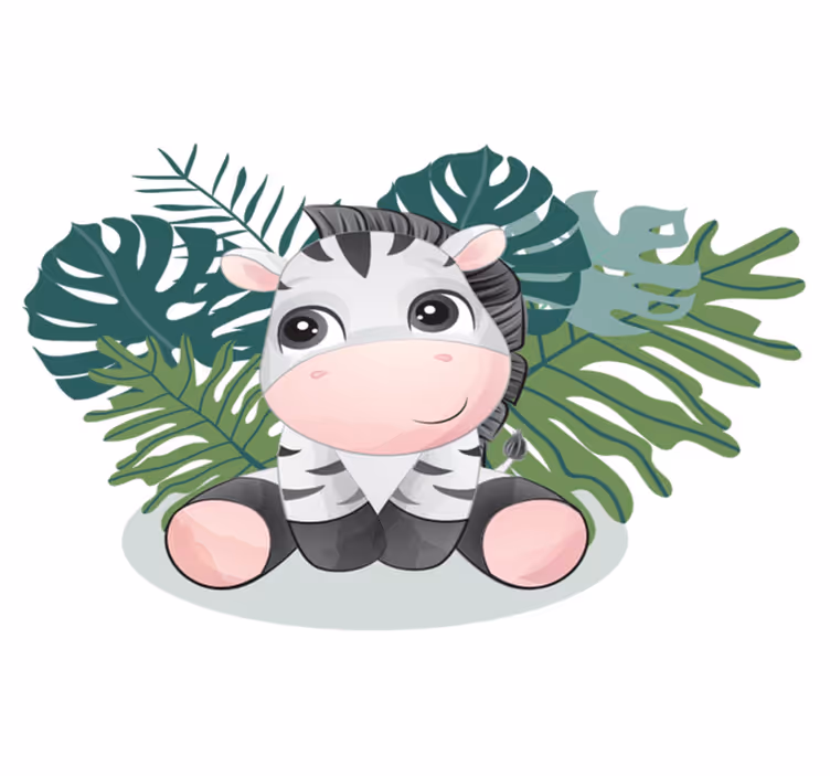 Wild africa zebra animal mat - TenStickers