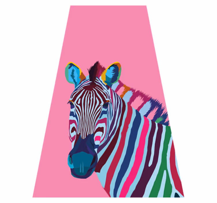 Animal mat zebra pop art iphone design - TenStickers