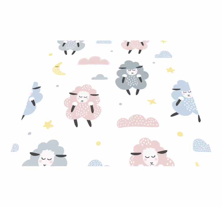 Animal mat sheep design for kids - TenStickers