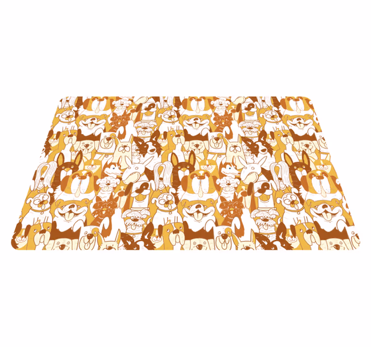 Animal mat dog celebration party - TenStickers
