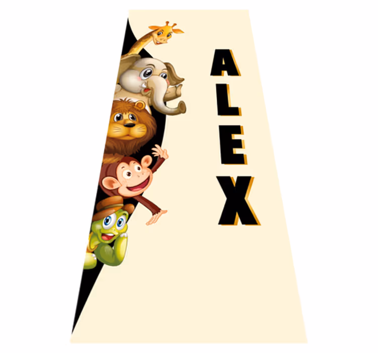 Animal mat 3d adorable creatures - TenStickers
