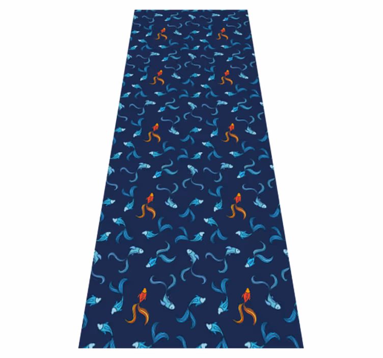 Animal mat one in a thousand orange fish - TenStickers