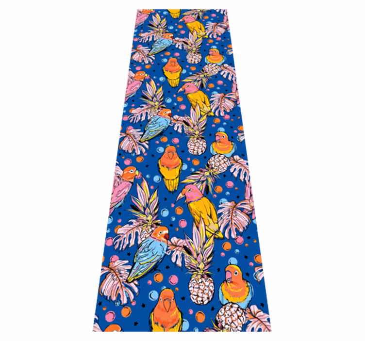 Animal mat with vibrant plumage design - TenStickers
