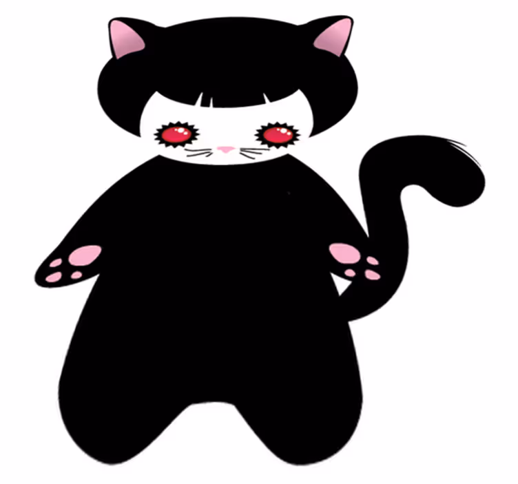 Animal mat baby cat monster - TenStickers