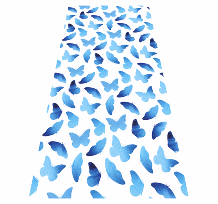 Animal mat with painted butterflies - TenStickers