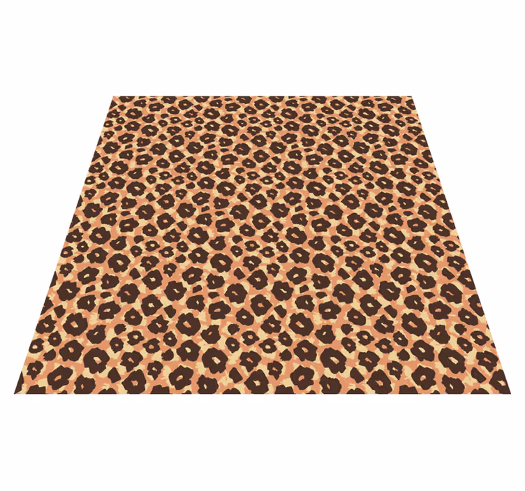 Animal mat velvety classic leopard print - TenStickers