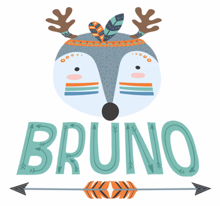 Animal mat nordic deer personalized design - TenStickers