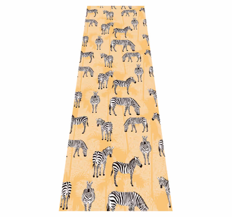 Zebra patterns animal mat - TenStickers