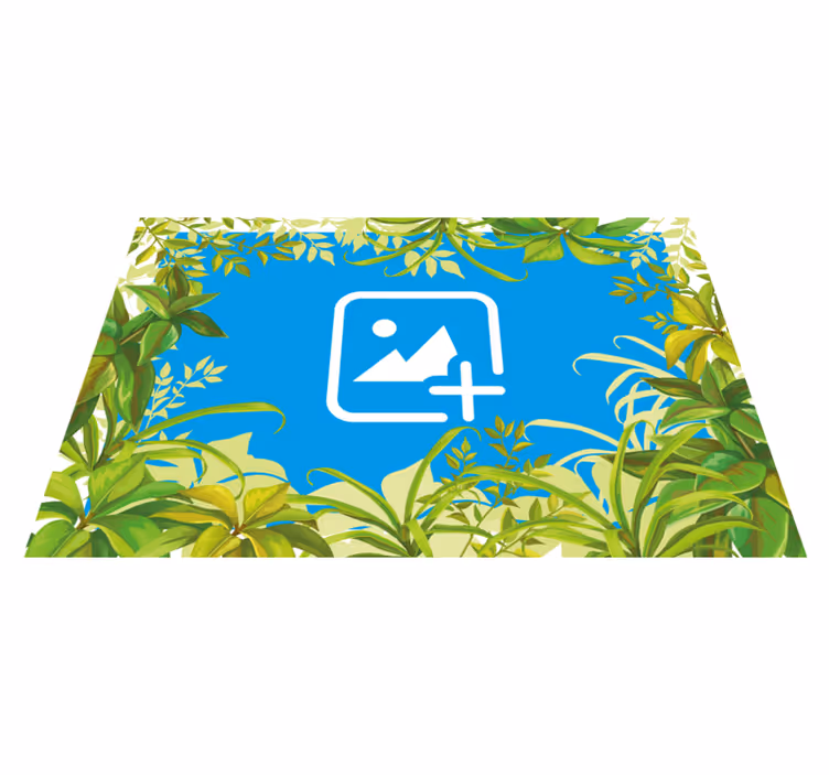 Animal mat cat in the greenery - TenStickers