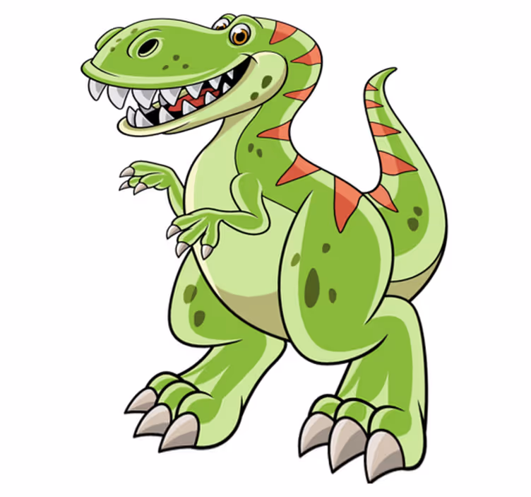 Animal mat cartoon tyrannosaurus rex - TenStickers