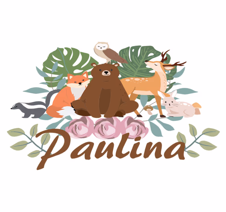 Animal mat forest animal gathering - TenStickers