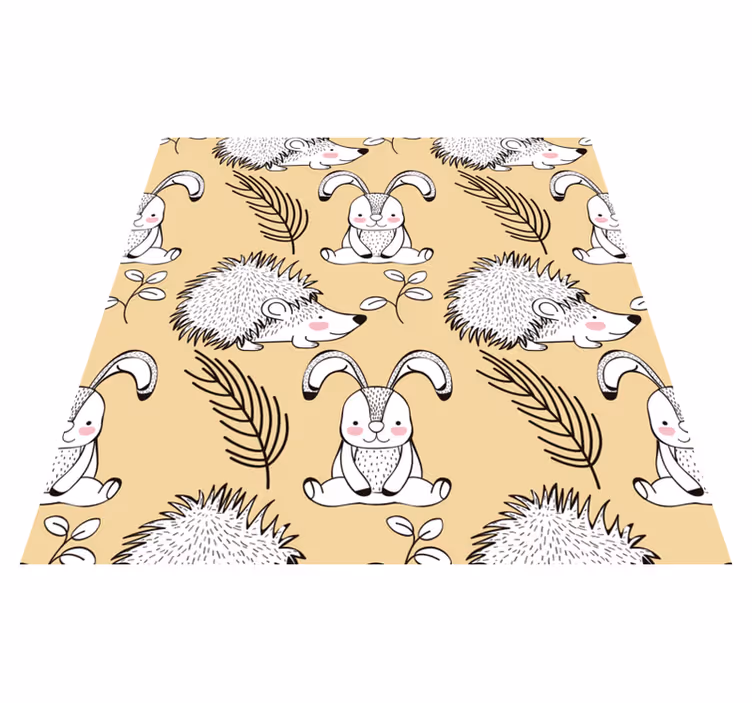 Animal mat with adorable creature designs - TenStickers