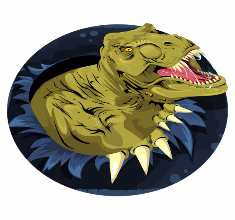 Animal mat tyrannosaurus rex skull design - TenStickers
