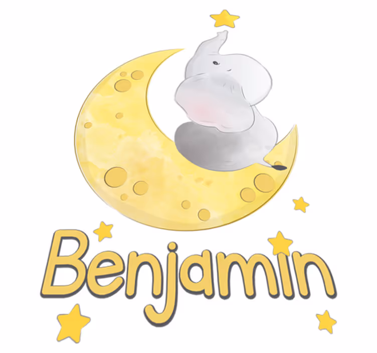 Animal mat with moon and stars personalized - TenStickers