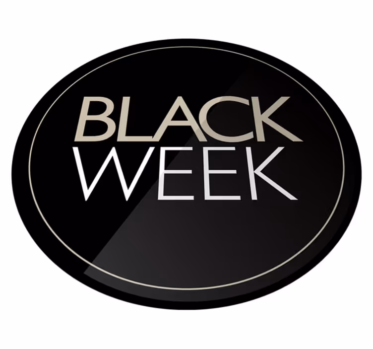 Promo black week black friday rug - TenStickers