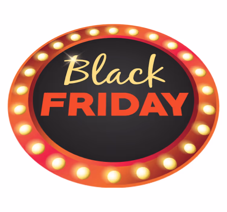 Black friday rug red round sale - TenStickers