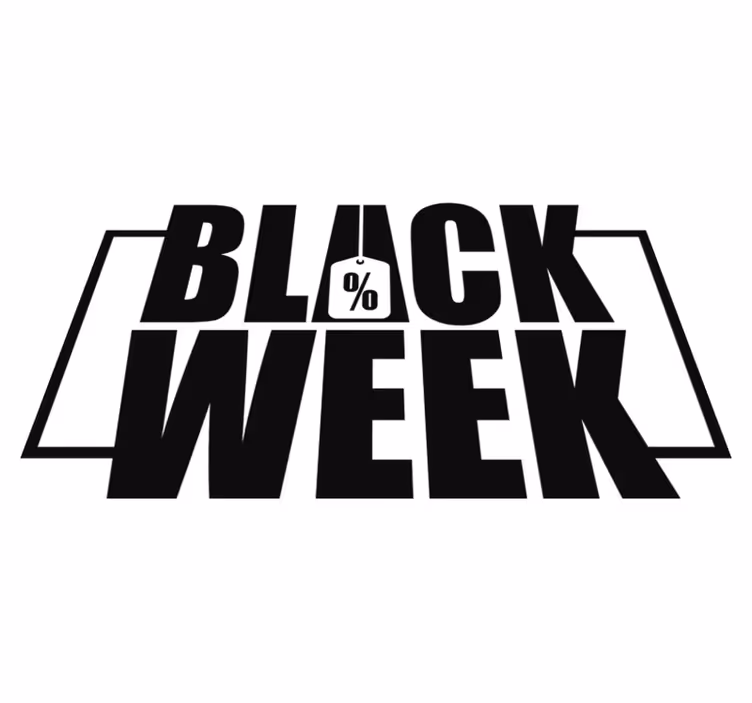 Black friday rug for window display - TenStickers