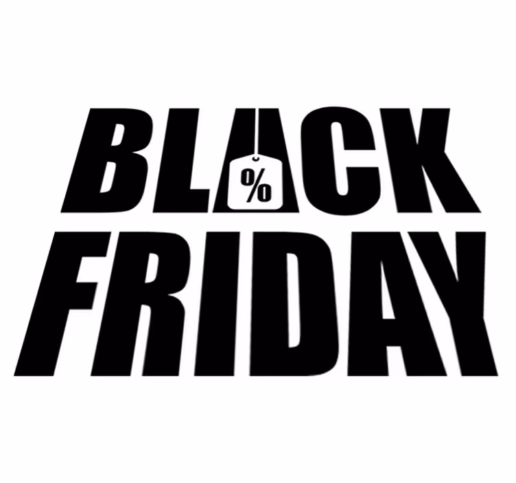 Black friday rug simple white background - TenStickers