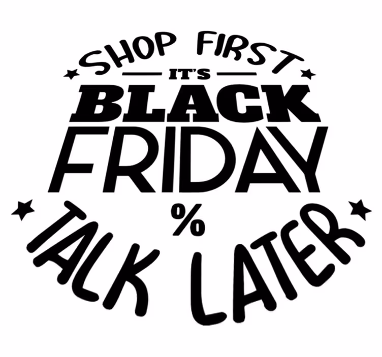 Black friday rug, buy now, chat later - TenStickers