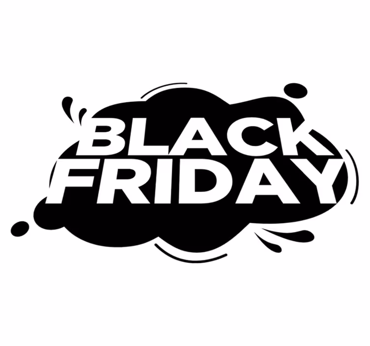 Black friday rug paint splash design - TenStickers