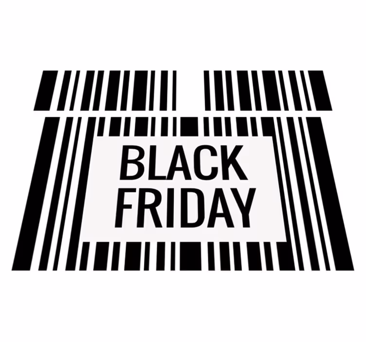 Black friday rug black friday codebar - TenStickers