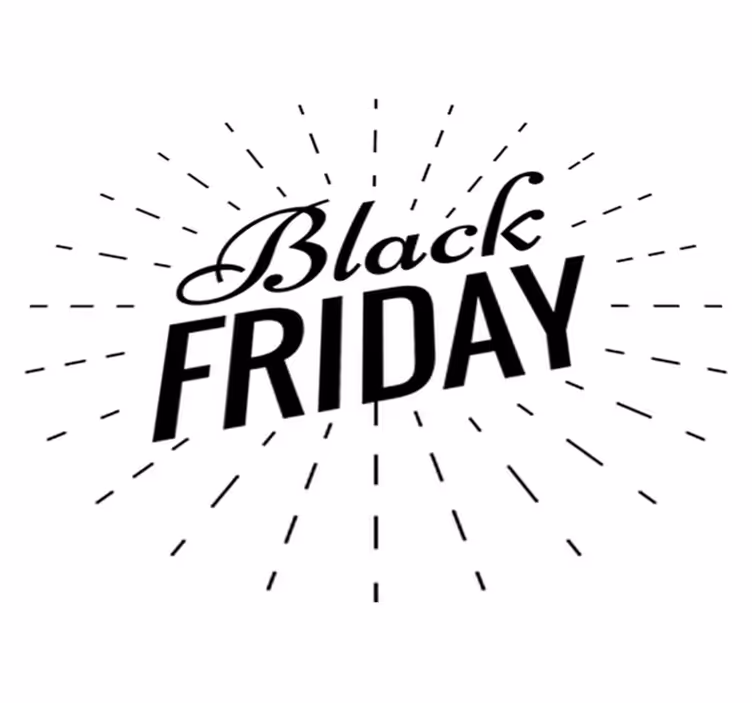 Sparkling black friday rug - TenStickers