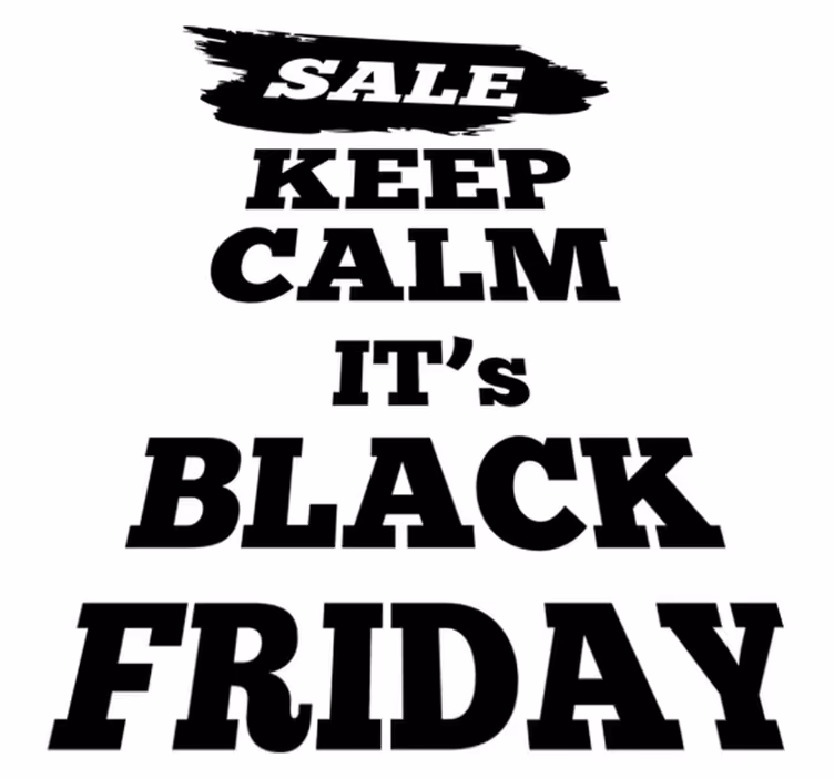 Black friday rug promotional sale flag - TenStickers