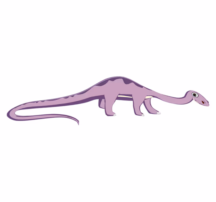 Animal mat friendly long-necked dinosaur - TenStickers