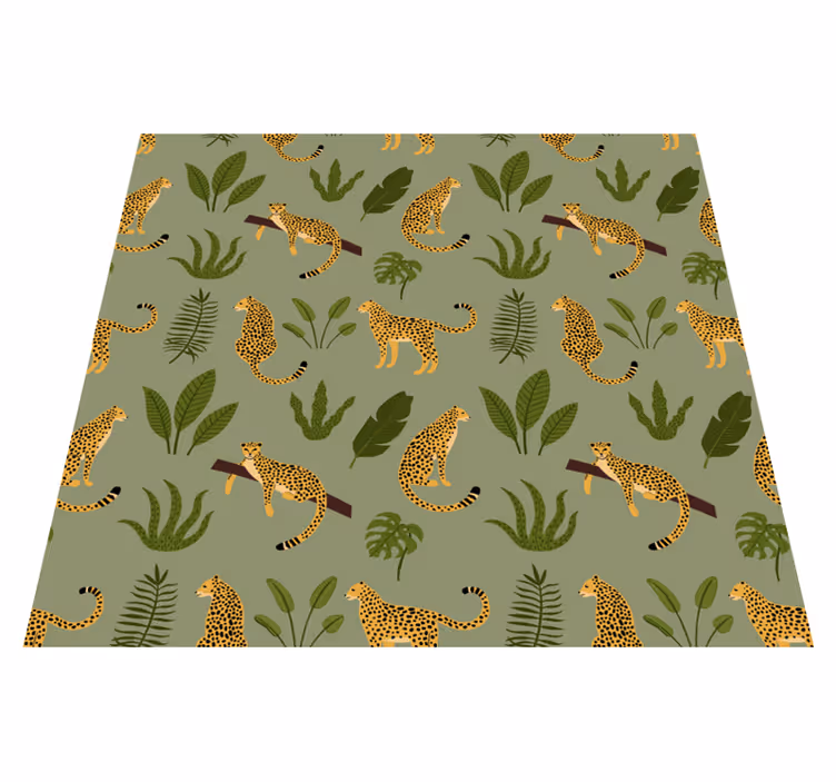 Animal mat leopard print jungle design - TenStickers