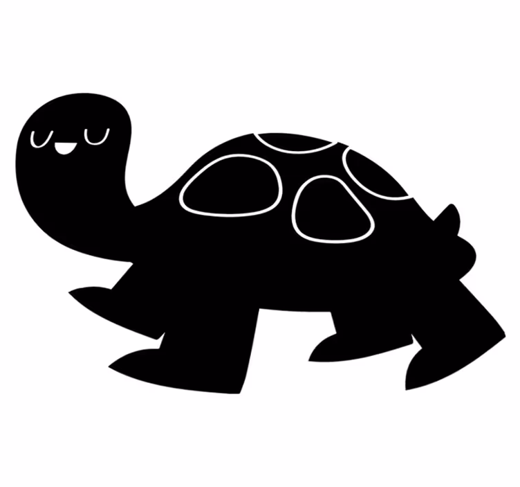 Animal mat giant black turtle - TenStickers