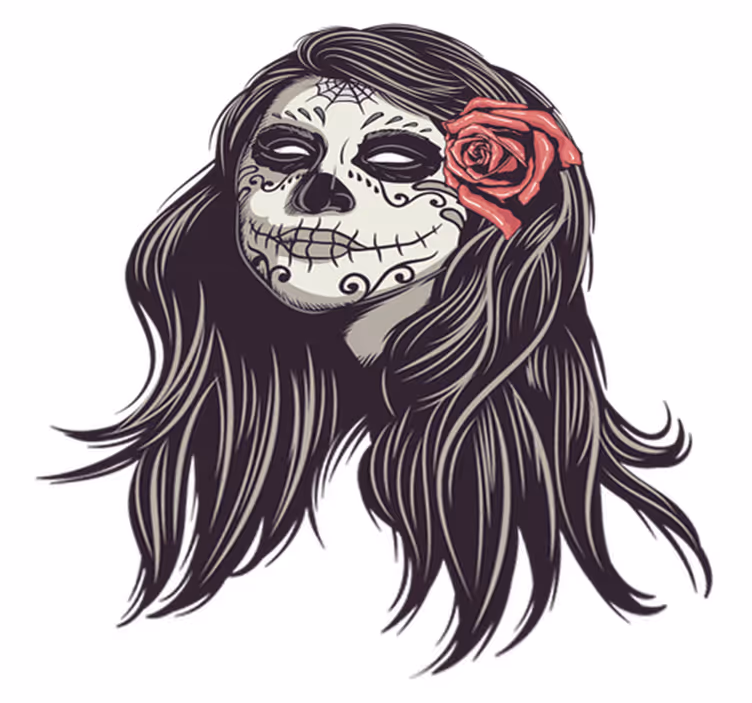 Halloween rugs la catrina - TenStickers