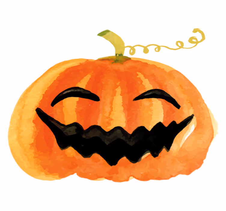 Halloween rugs happy pumpkin - TenStickers