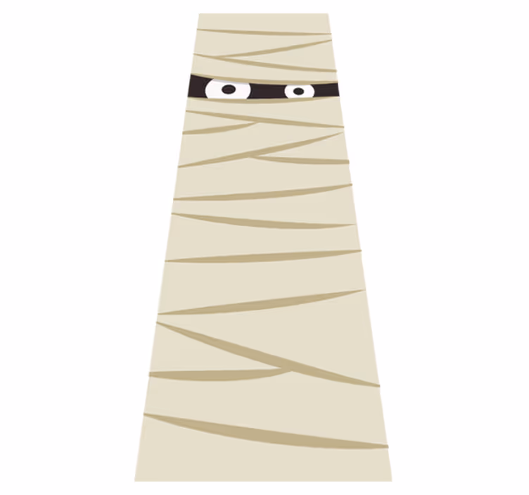 Halloween rugs mummy eyes design - TenStickers