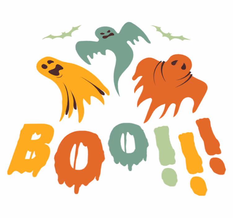 Halloween rugs boo ghost decor - TenStickers