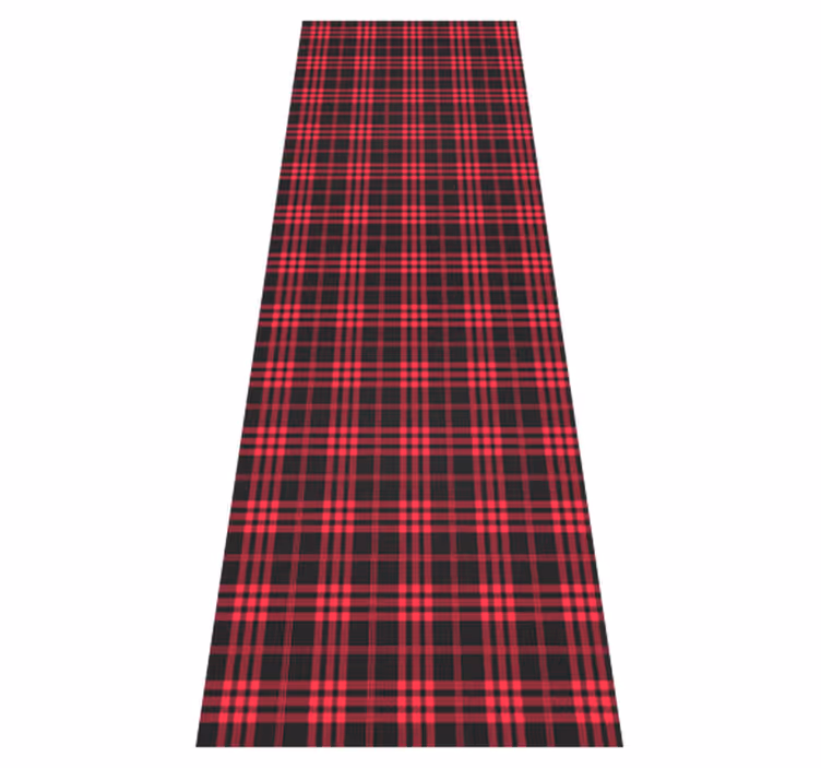 Christmas rug christmas tartan pattern mat - TenStickers