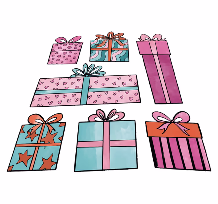 Christmas rug christmas gift set - TenStickers