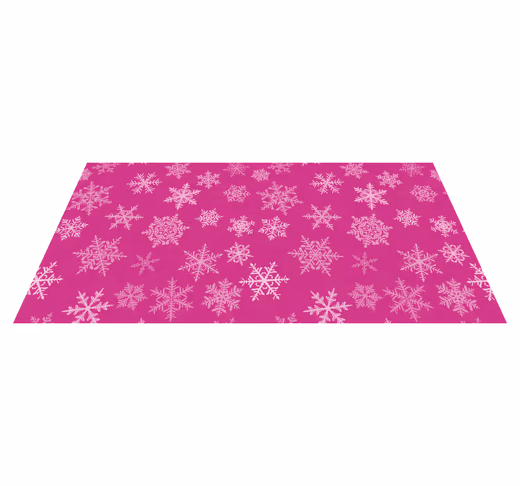 Christmas rug with snowflake pattern design - TenStickers