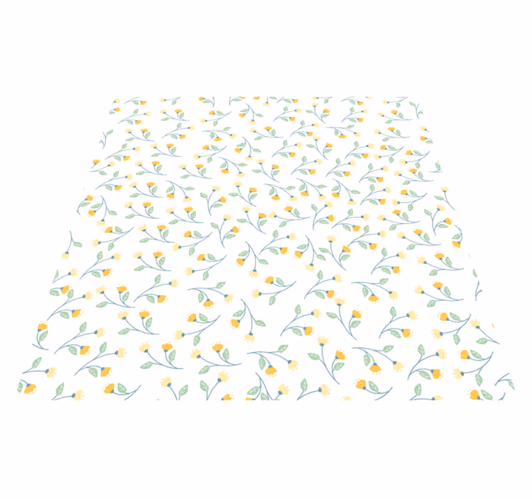 Floral rug in spring blossom design - TenStickers