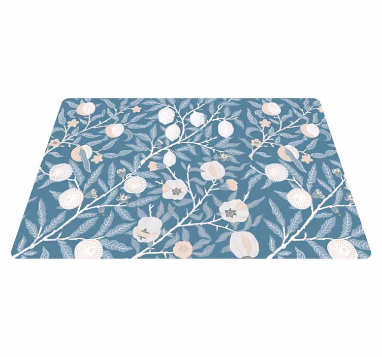 Fancy vintage pattern floral rug - TenStickers