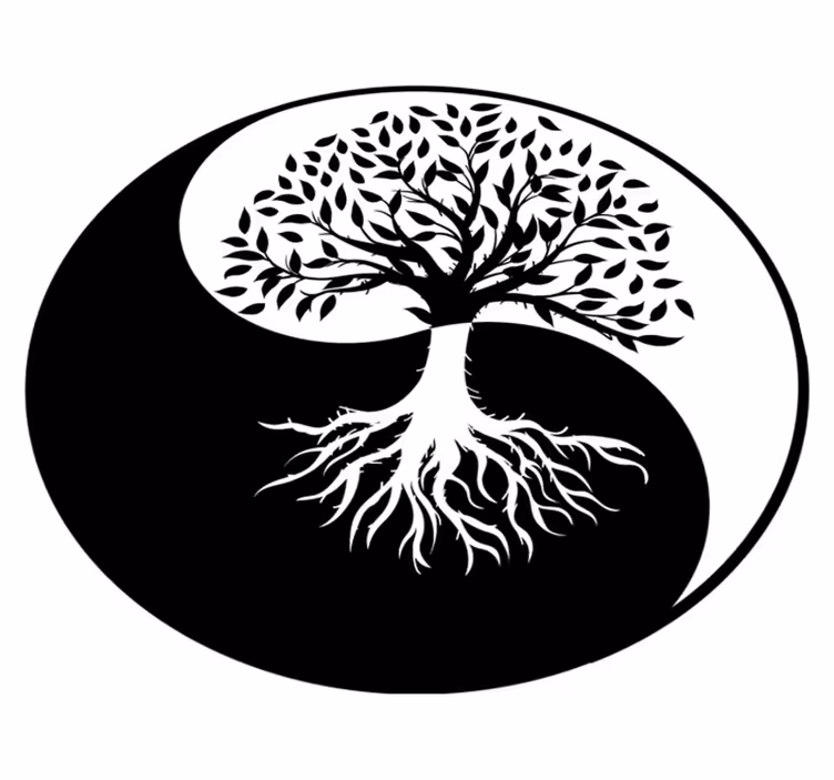 Floral rug tree of life harmony design - TenStickers
