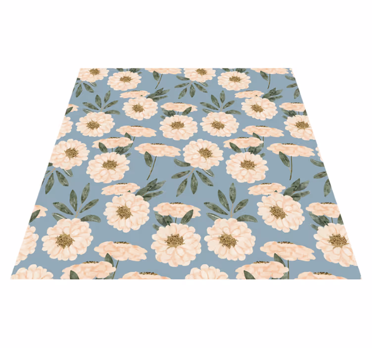 Floral rug in vibrant exotic paint - TenStickers
