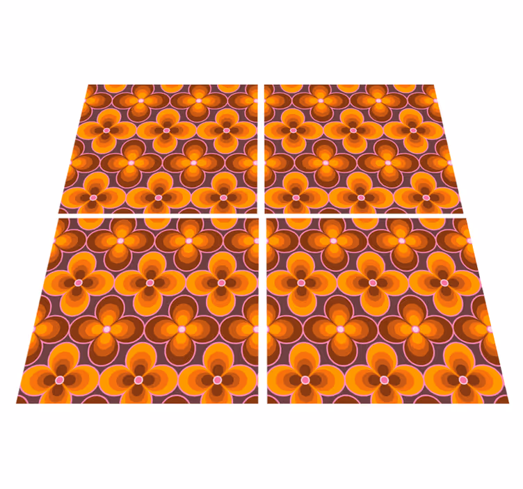 Floral rug botanical inspired design - TenStickers