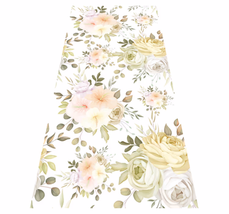 Floral rug with a beautiful seamless pattern - TenStickers