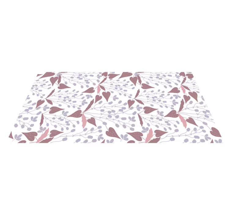 Floral rug with pastel vintage flower pattern - TenStickers