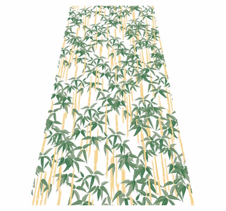 Floral rug bamboo branches for window - TenStickers