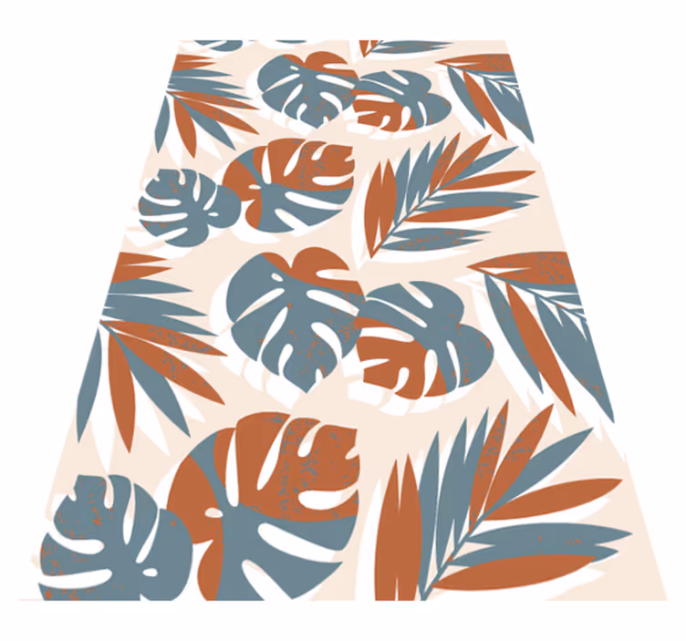 Floral rug with big green monster plants for glass - TenStickers