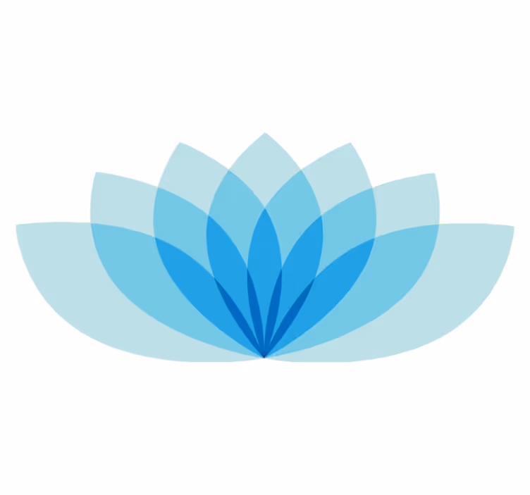 Monocolour lotus flower rug - TenStickers