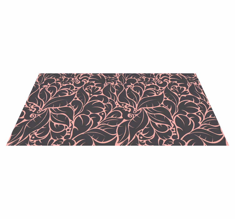 Floral rug with vintage floral pattern - TenStickers