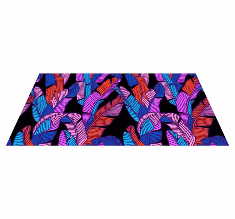 Floral rug with vibrant floral design - TenStickers