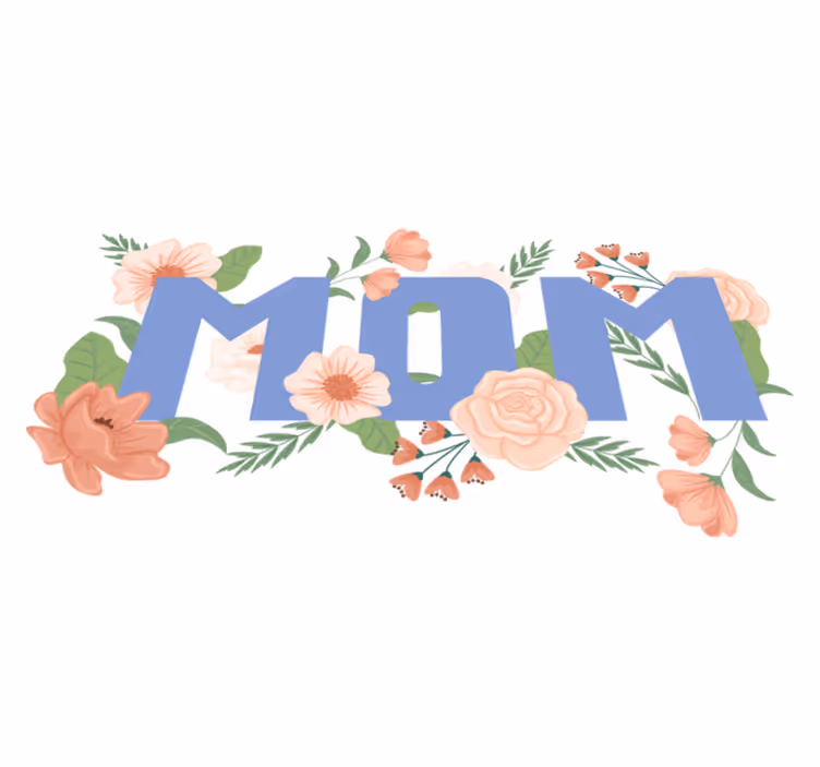 Floral rug inspired by mother's day illustration - TenStickers